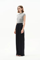Lara Wide Leg Comfy Pants in Modal-Acetate Knit