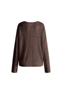 Nicole Reversible Front or Back Sweater in Cashmere Blend Knit