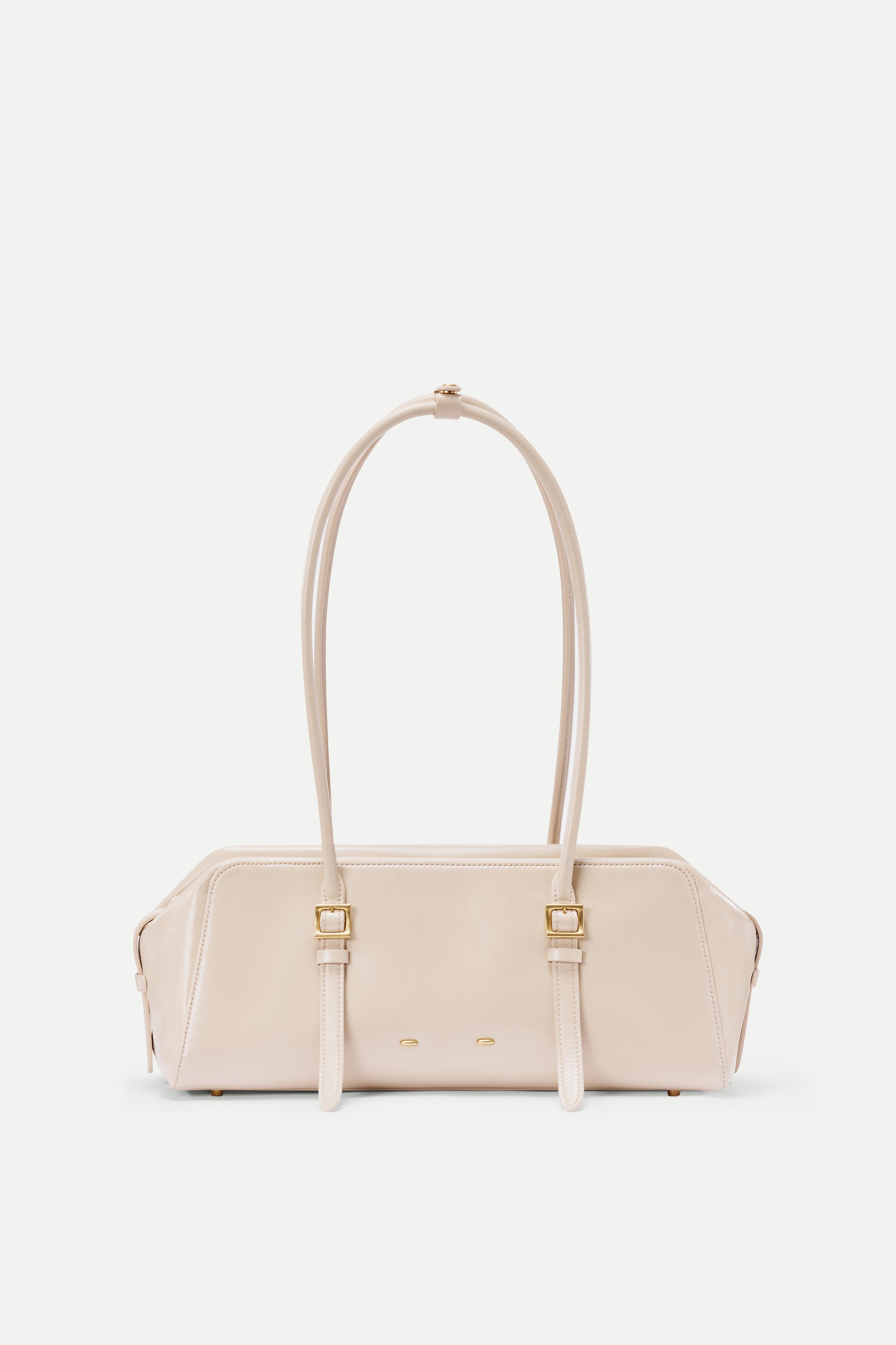 Monti East West Shoulder Bag in Oiled Waxed Top Grain Leather