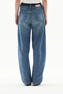 Luna Barrel Leg Jeans in Cotton Denim