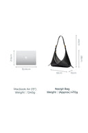 Bolso hobo de hombro Navigli en cuero napa de becerro