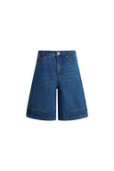 Yvonne Carpenter Denim Shorts in Deconstructed Tailoring