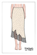 Sonnet Polka Dot Lace Trim Skirt
