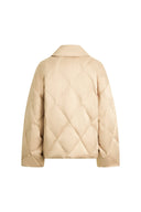 Thurston Quilted Lapel Down Jacket in High Density Water-Repellent