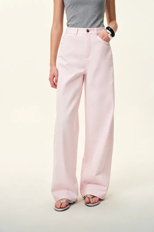 Sunset Soft Barrel Leg Jeans in Cotton Denim