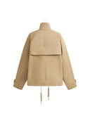 Juliette Contrast Plaid Lined Jacket in Water Repellent Cotton
