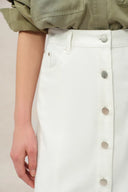 Gemma Midi Denim Skirt in Lyocell Denim