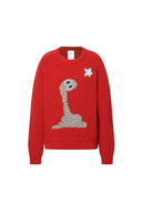 Suéter zodiacal Star Lover en punto grueso de lana merino