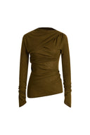 Top Edith de dos piezas falso en tejido ligero de merino