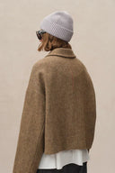 Lily Wol Kort Jas in Middelzware Wol Twill