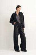 Paz Baggy Washed Jeans in Cotton Denim