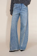Monroe Silver Back Pocket Jeans in Cotton Denim