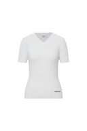 Alexa V Neck Short Sleeve Sweater