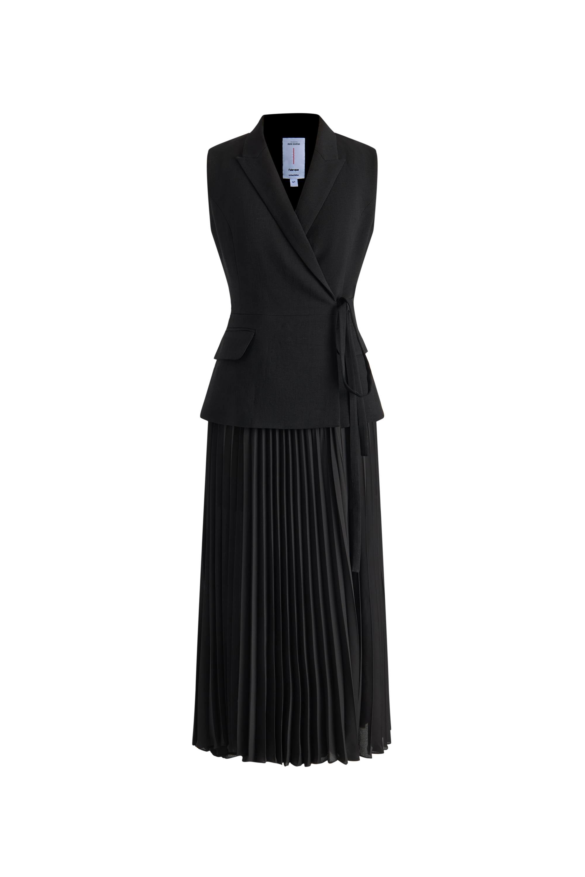 Sherry Sleeveless Pleated Dress –