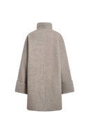 Grace Oversize-Midimantel aus einer Woll-Alpaka-Mischung
