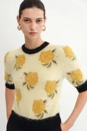 Suéter Olympe jacquard en mezcla de alpaca y merino