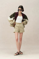 Trea Tracksuit Jacket and Track Shorts Set in Water Resistant Nylon