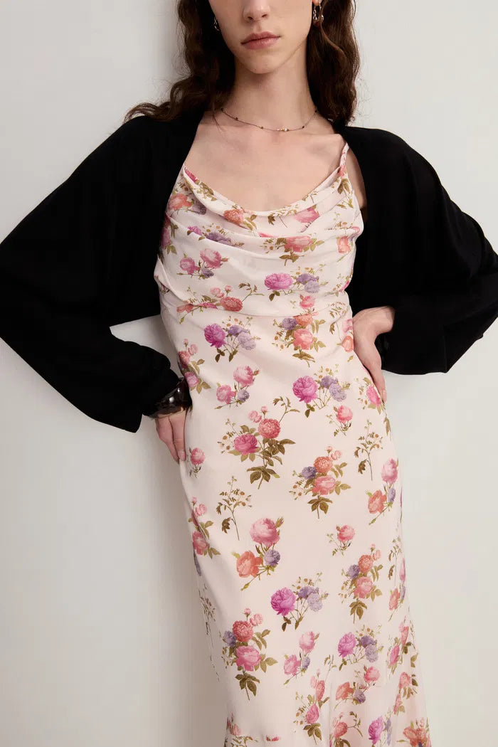 Shrug Semi Sheer Cardigan in Tencel-Silk Knit Shrug Semi Sheer Cardigan in Tencel-Silk Knit
