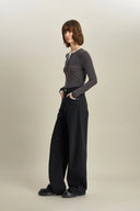 Jeans de pierna ancha Akari en denim turco