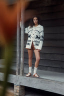 Cárdigan Bethany Fair Isle Pony en tejido jacquard de lana Merino