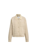 Blair Quilted Check Panel Cropped Padded Jacket