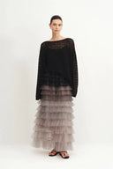 Lorelei Lace Mesh Tulle Skirt in Gradient Tulle