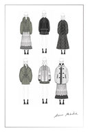 Clémence New Semi Oversized Hooded Sherpa Short Coat in Wool Blend
