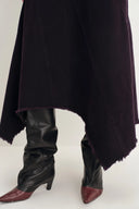 Vestido Sin Mangas Mooneye con Dobladillo Irregular en Denim de Algodón