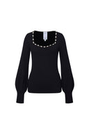 Orion Blouse in Wool Blend Knit