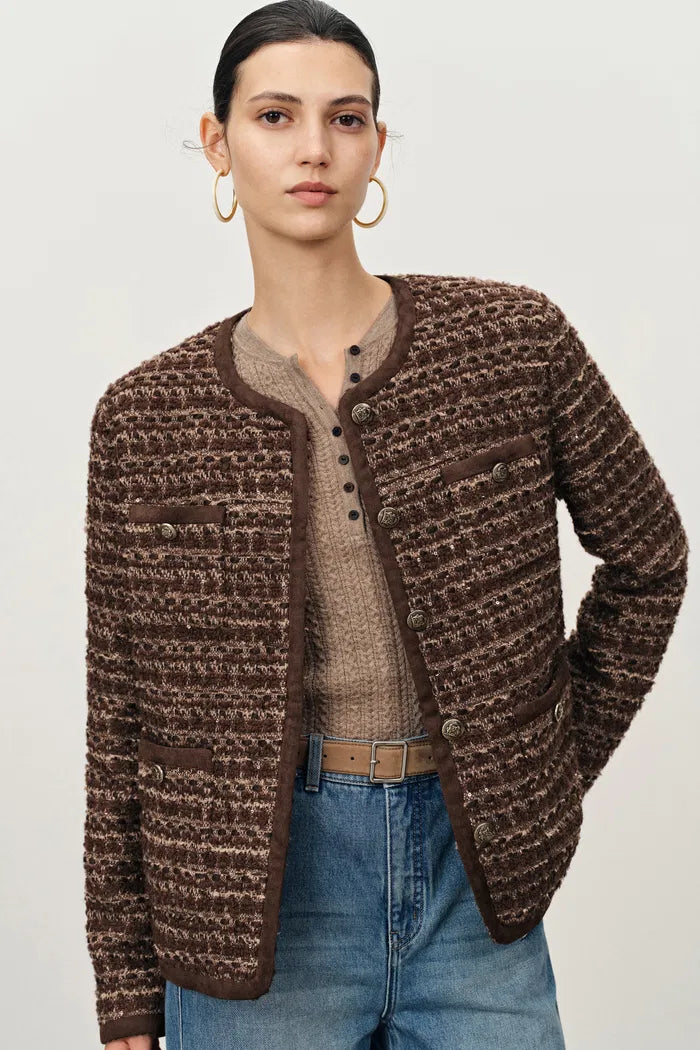 Colmar Boxy Tweed Jacket in French Bouclé