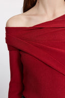 Venus Convertible Off Shoulder Long Sleeve Top