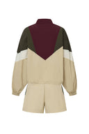 Trea Tracksuit Jacket and Track Shorts Set in Water Resistant Nylon