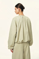 Sana Parachute Bomber Jacket in Cotton Nylon Blend