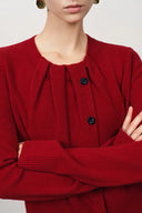 Cecilia Falten-Cardigan aus Merino-Kaschmir-Mischung