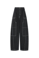 Sam Weite Barrel-Leg Jeans aus Baumwoll-Denim