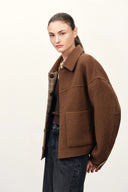 Rowan Two Tone Reversible Jacket in  Double Face Merino Wool