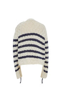 Pull rayé Kirsten en bouclé mélangé laine