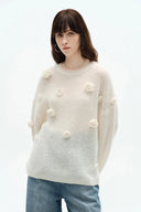 Sally Knit Sweater in Angora Mohair