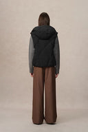 Bessy Weiße Gänsedaunen-Kapuzenweste