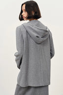 Ensembles blazer à capuche amovible Daseasa et pantalon assortis en mélange viscose