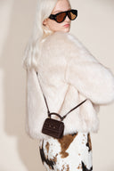 Mini borsa charm Rialto in pelle di vitello opaca top-grain