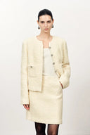 Grasse Textured Boxy Jacket in Boucle Wool Alpaca