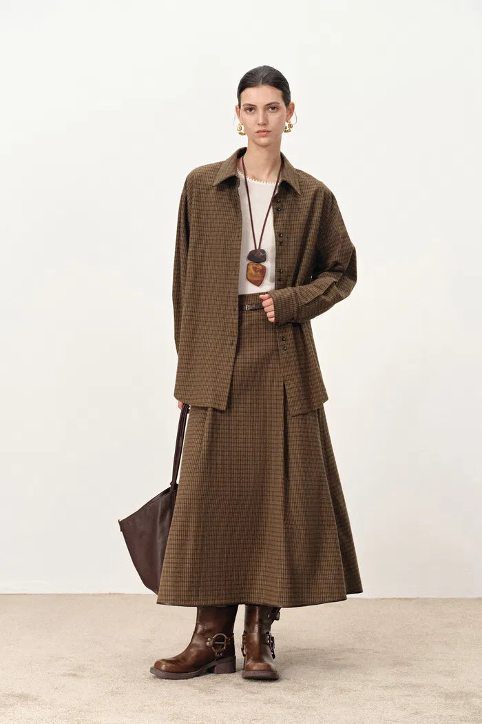 Faith Checkered Shirt in Cotton Flannel