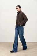 Bailey Gewaschene Denim-Jeans aus baumwollfleecegefüttertem Denim