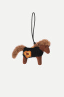 Pegasus with Flower Eye Crochet Bag Charm