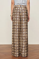 Jorien Drape Pants in Crinkled Silk Blend