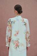 Ariel Flora Bluse aus Seide-Leinen-Mischung