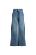 Jeans Eclipse-D lavados con pedrería en mezclilla de algodón