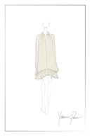 Robe Wendy à Volants en Crêpe de Soie
