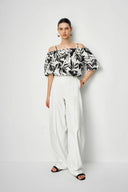 Samira Adjustable Strap Top and Maxi Skirt Matching Set in Linen
